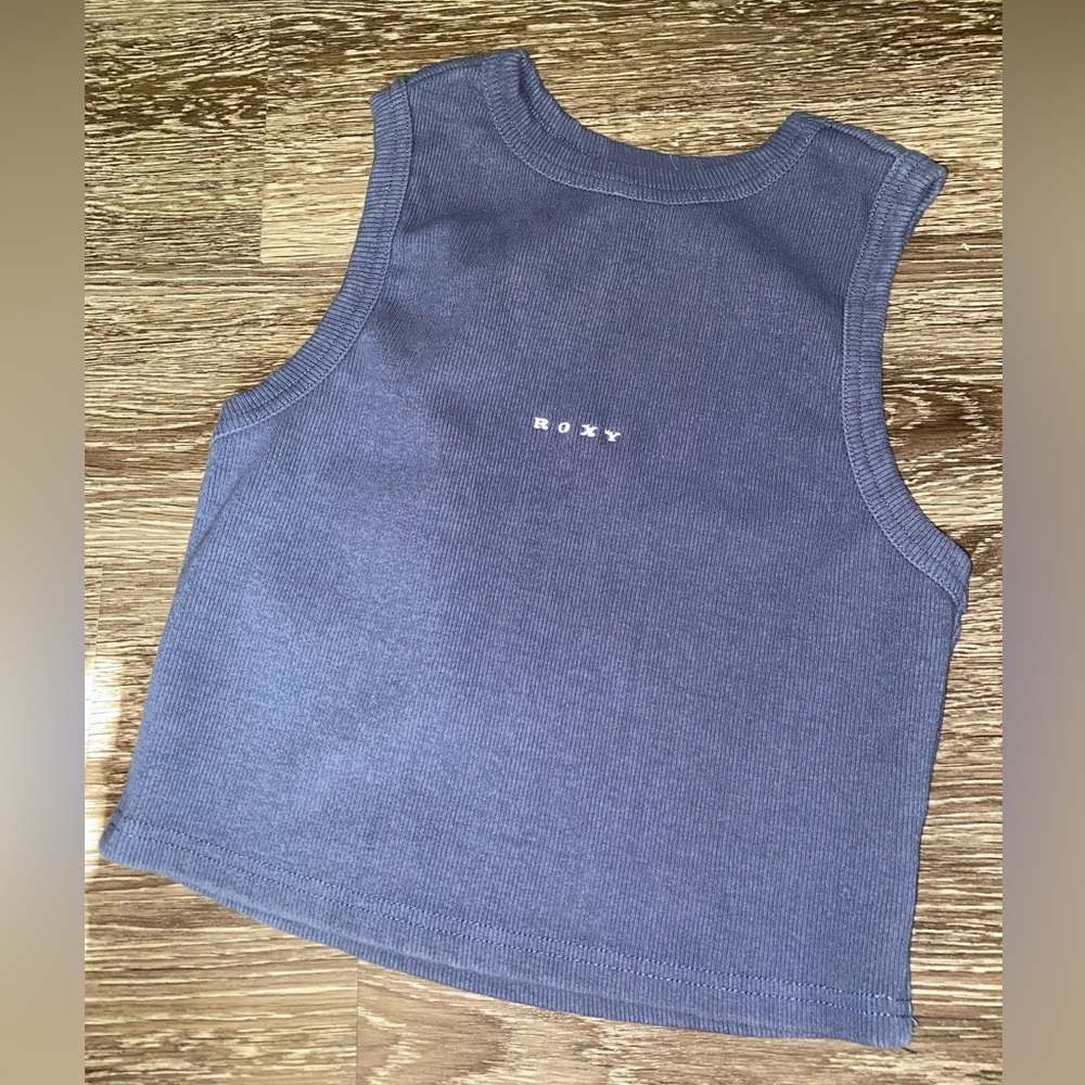 Roxy Blue cropped tank Top